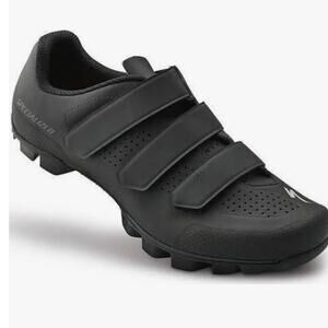 Specialized Torch 1.0 Road Cycling Shoes No Tie Black Velcro Closure Women 6.5